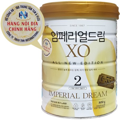 Sữa XO số 2 nội địa Hàn Quốc lon 800g cho trẻ 6-12 tháng tuổi