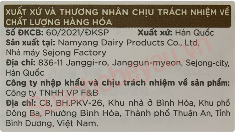 Sữa cho mẹ mang thai XO Mom Namyang Hàn Quốc lon 800g