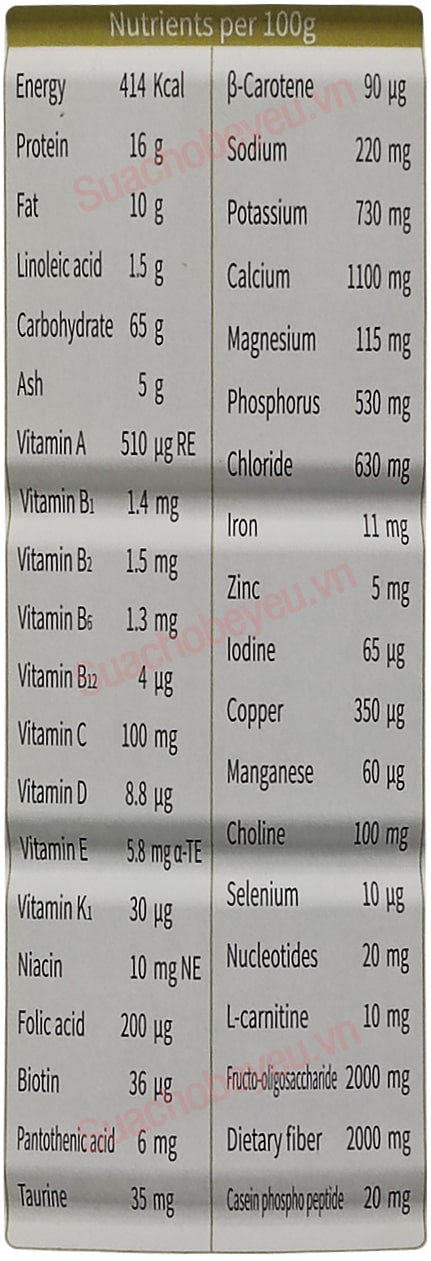 Sữa bột XO Care lon 800g Hàn Quốc cho người lớn