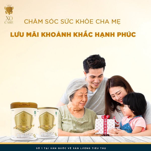 Sữa bột XO Care lon 800g Hàn Quốc cho người lớn