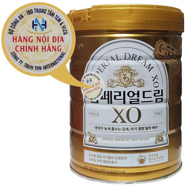 Sữa XO số 4 nội địa Hàn Quốc lon 800g cho trẻ 18-36 tháng