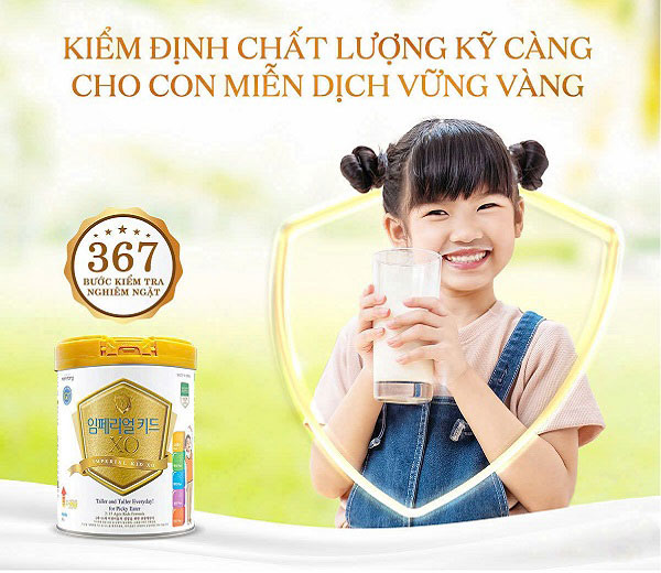 Sữa bột XO Kid lon 800g cho trẻ 2-15 tuổi
