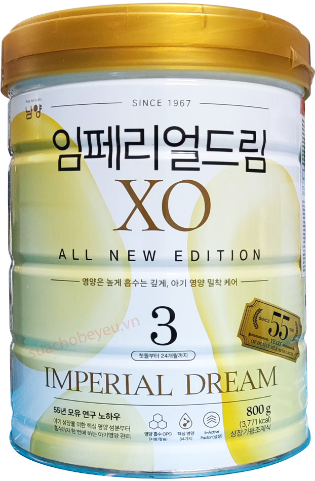 Sữa XO số 3 nội địa Hàn Quốc lon 800g cho trẻ 12-24 tháng tuổi