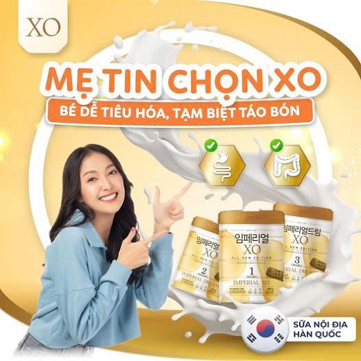 Sữa XO số 1 nội địa Hàn Quốc lon 800g cho trẻ 0-6 tháng tuổi